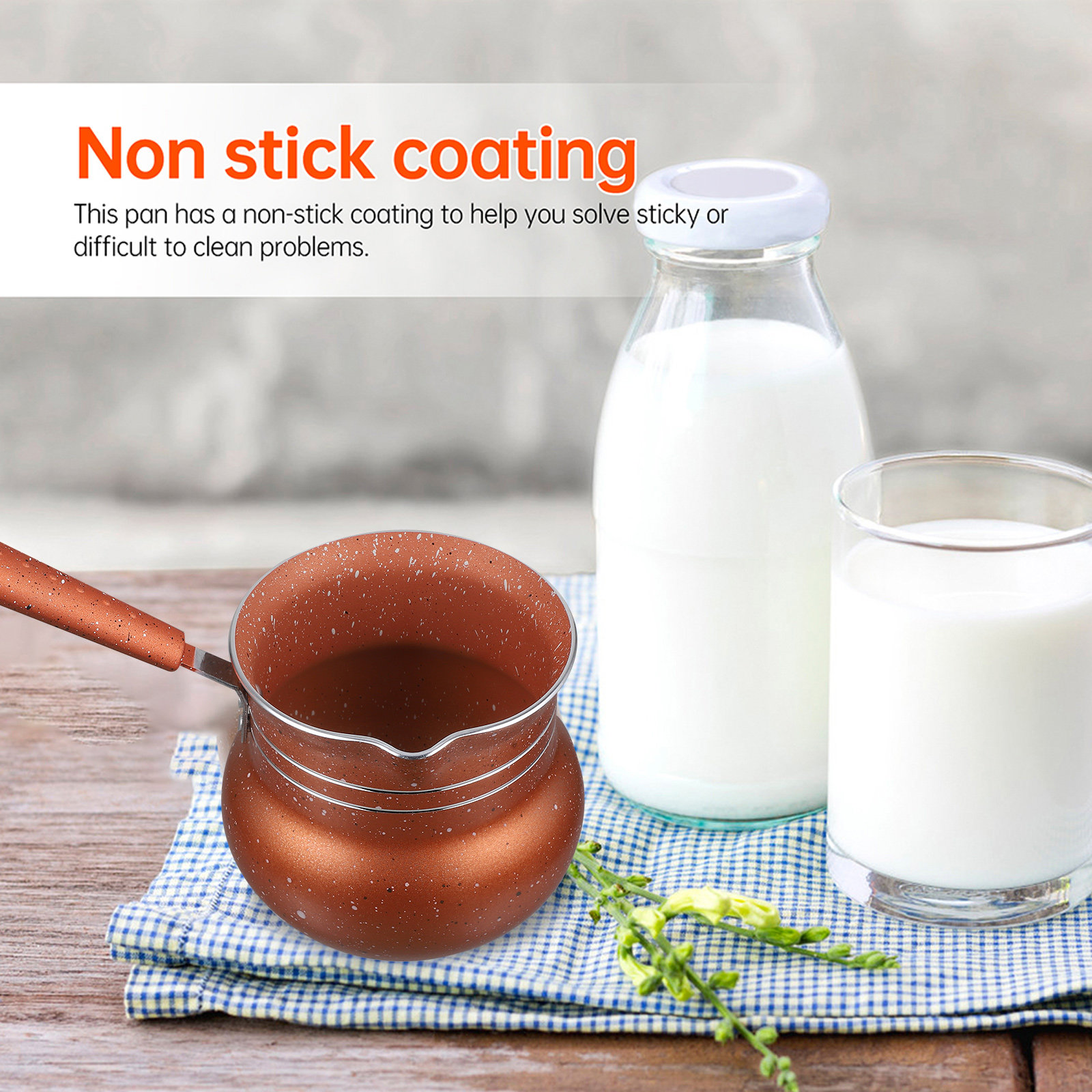 Home Cooking Utensils - Milk Pot Nonstick Saucepan Kitchen Cooking