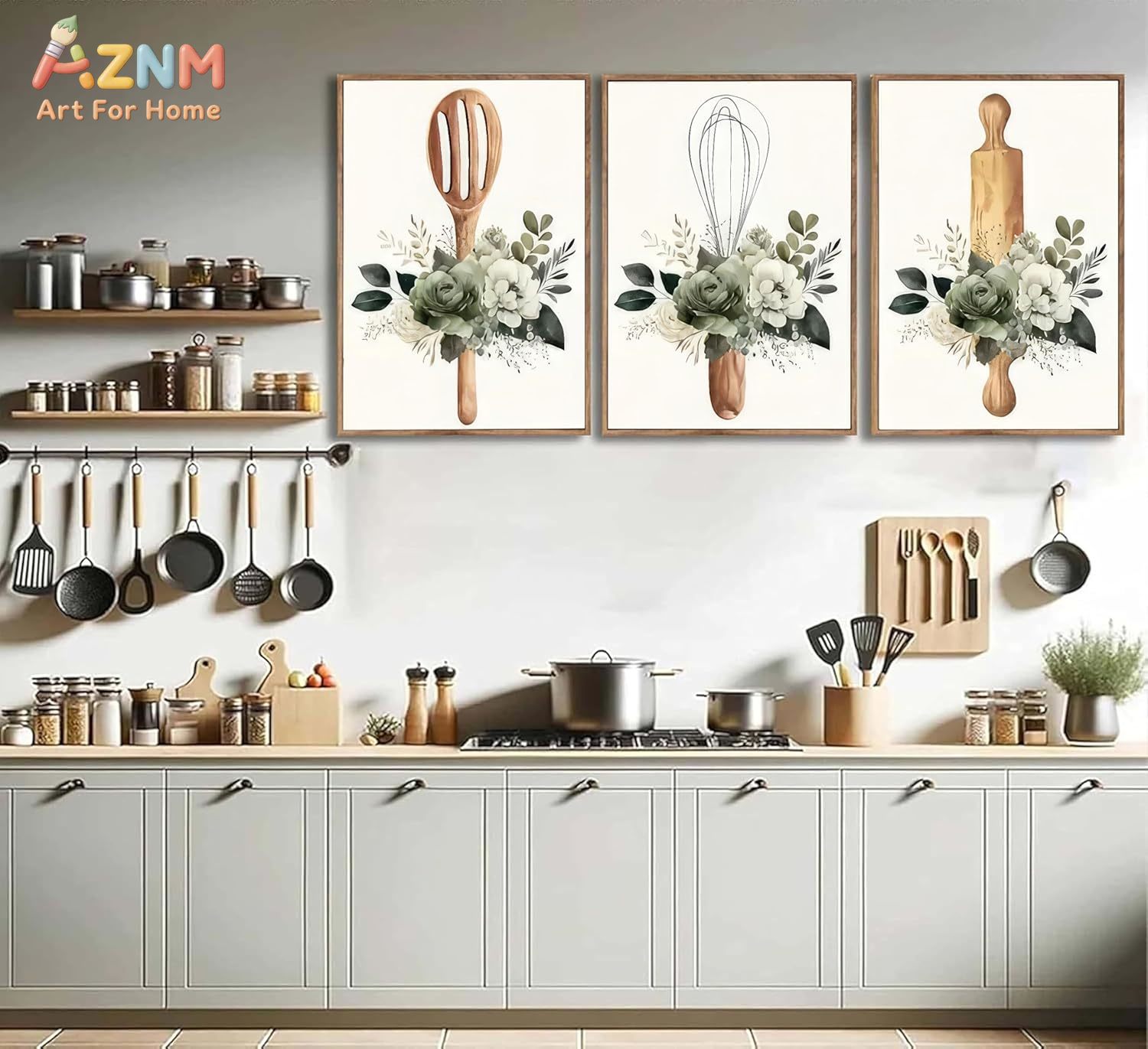 AZNM Kitchen Utensils Floral C - Home Cooking Utensils avaliação e preço