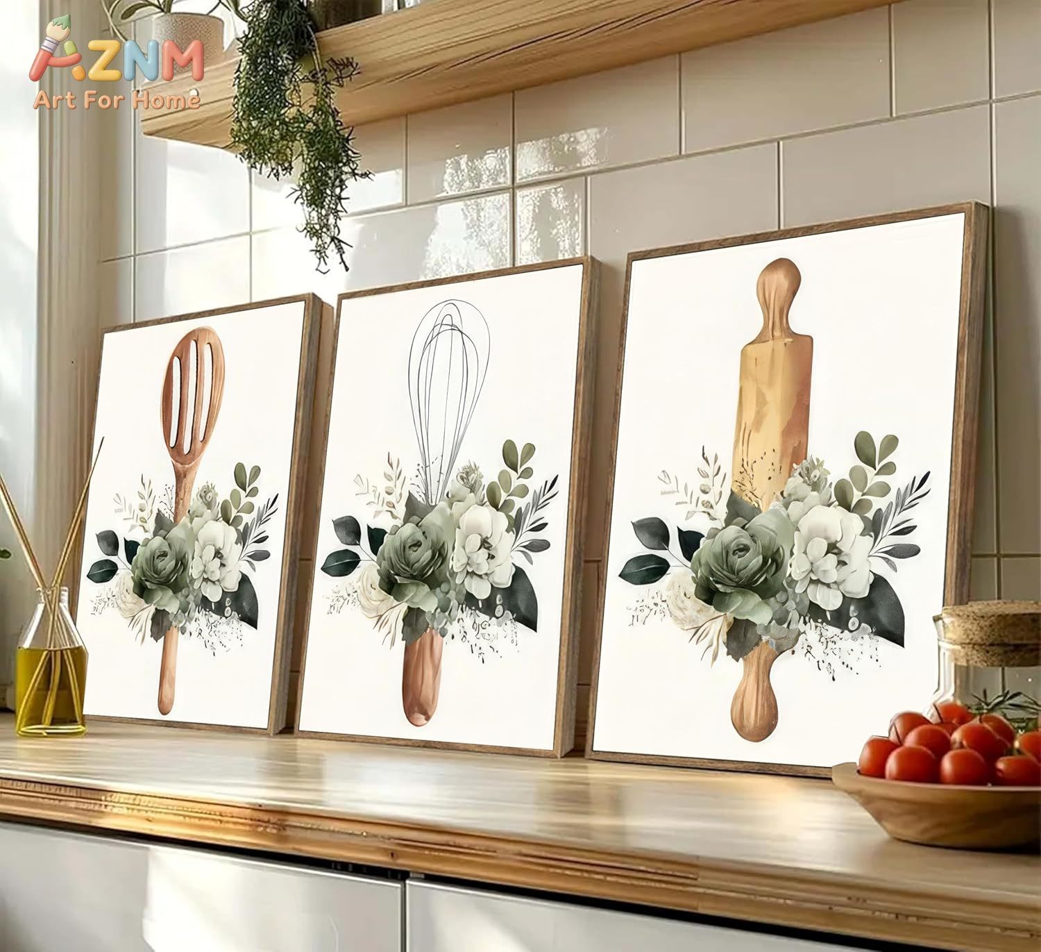 AZNM Kitchen Utensils Floral C - Home Cooking Utensils avaliação e preço
