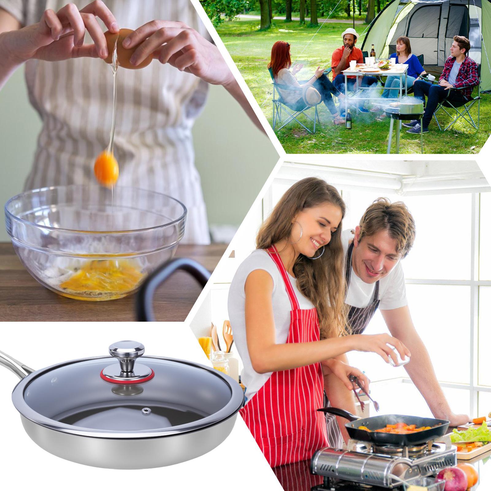 Titanium Cooking Pan Non-Stick - Home Cooking Meal avaliação e preço