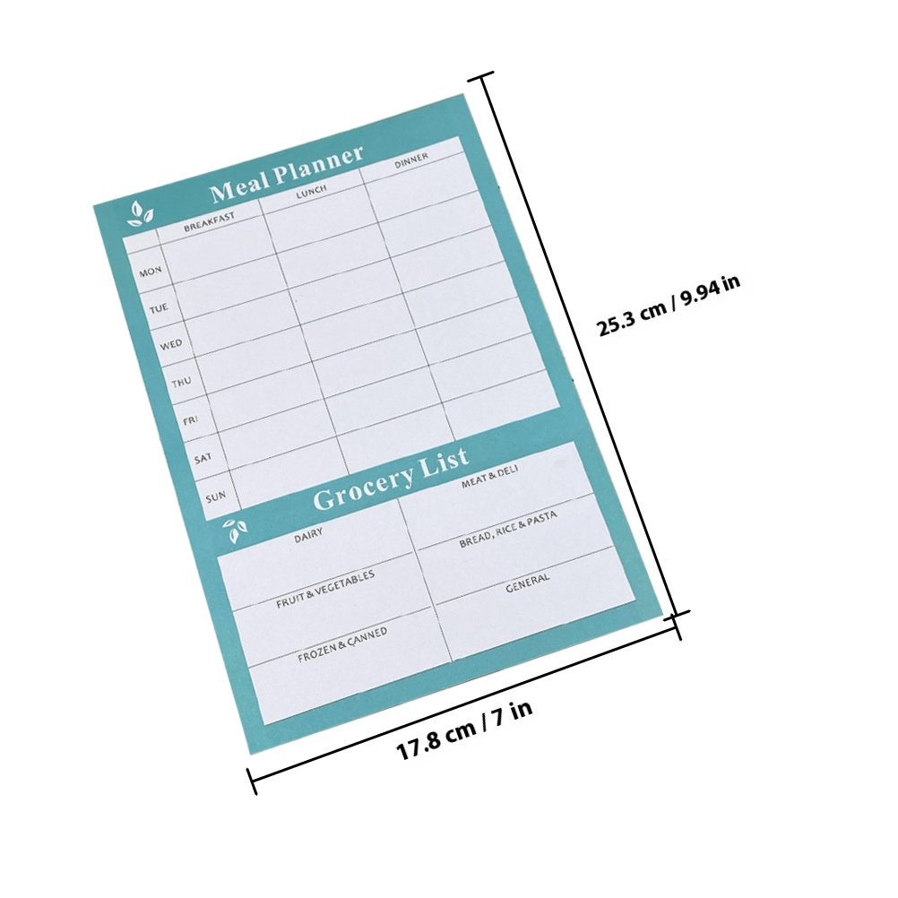 2Pcs Household Meal Planner No - Home Cooking Meal avaliação e preço