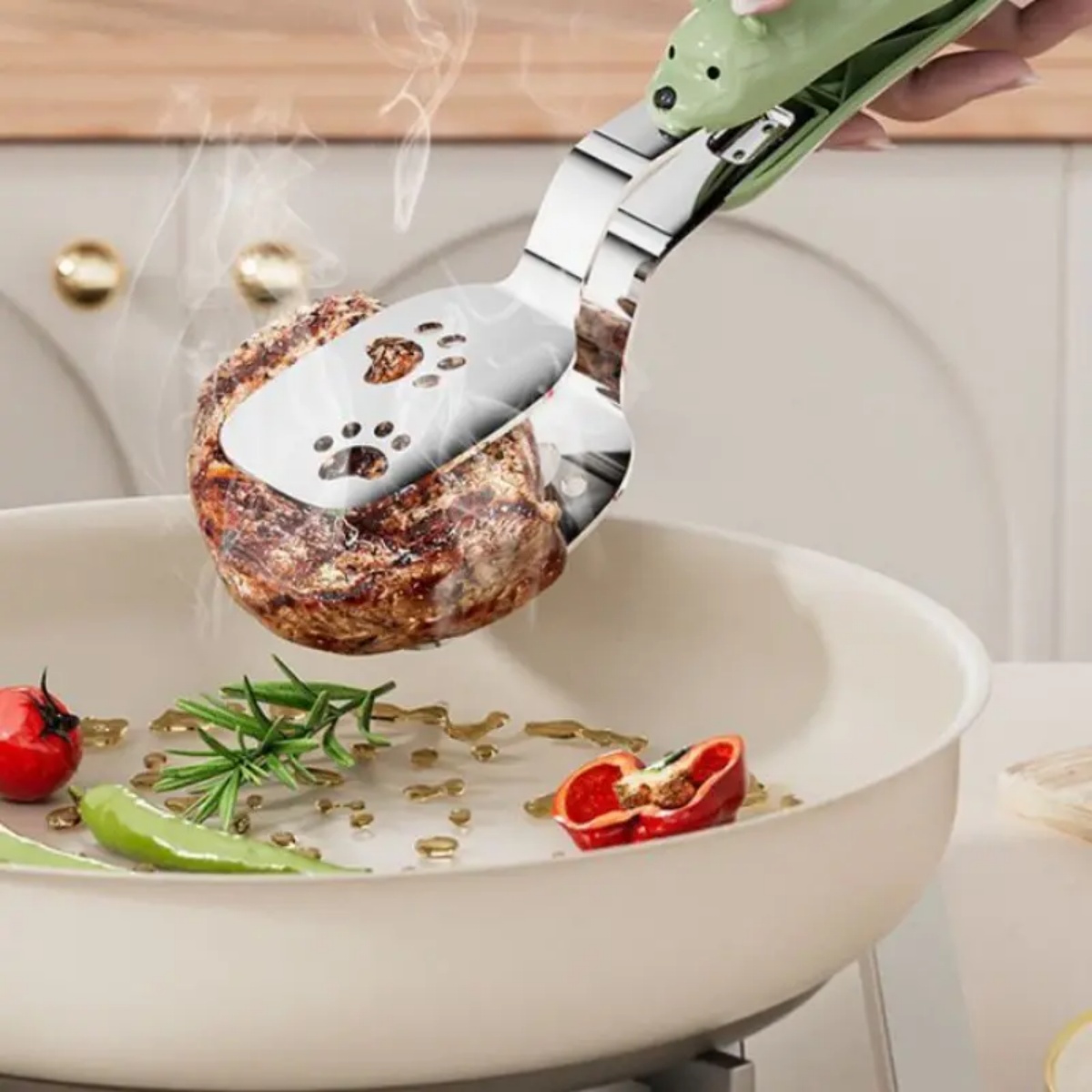 1/2pcs Bear Fish Tongs Flipper - Home Cooking Utensils avaliação e preço