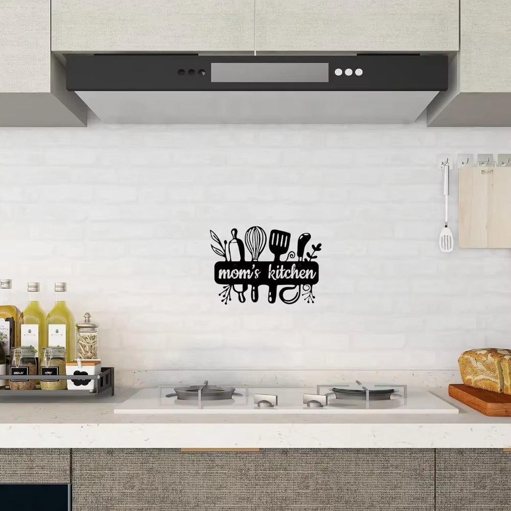 Black Metal Kitchen Pot Sign C - Home Cooking Utensils avaliação e preço