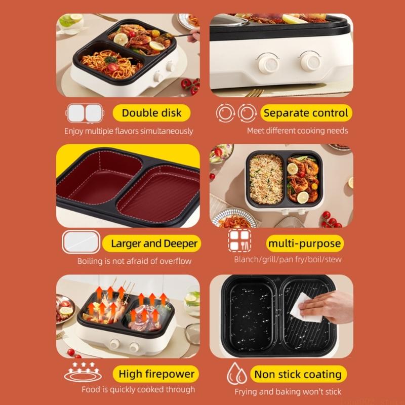 D0AB 1300W Two Zone Cooking An - Home Cooking Meal avaliação e preço