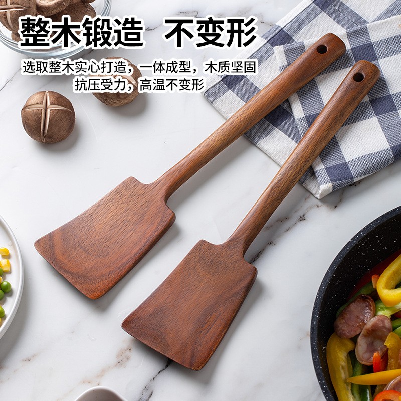1PC-Wooden spatula for non-sti - Home Cooking Utensils avaliação e preço