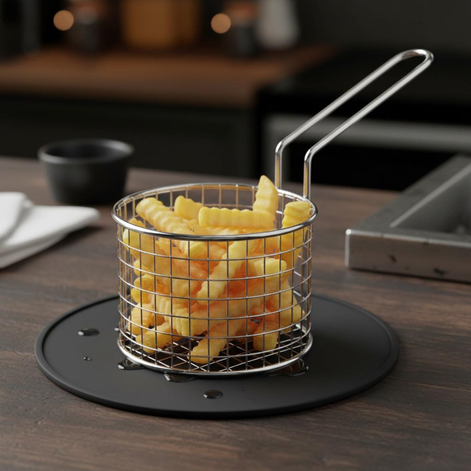Stainless Steel Chip Basket Ea - Home Cooking Utensils avaliação e preço