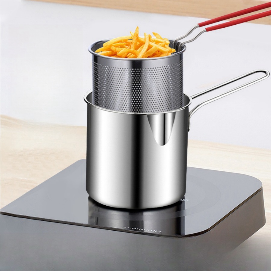 Compact Stainless Steel Deep F - Home Cooking Utensils avaliação e preço