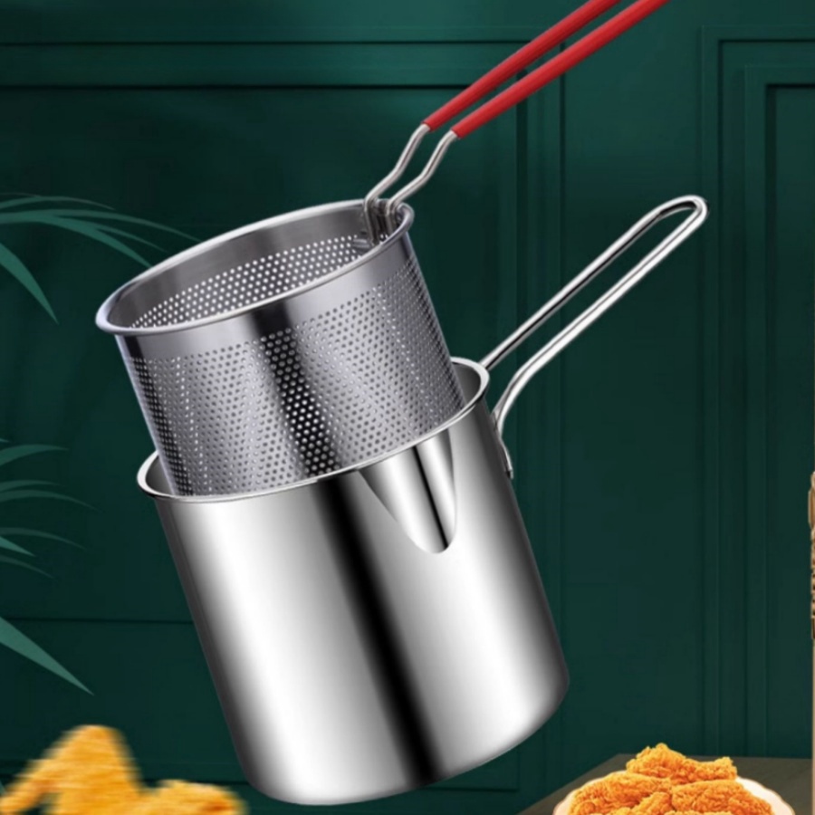 Compact Stainless Steel Deep F - Home Cooking Utensils avaliação e preço