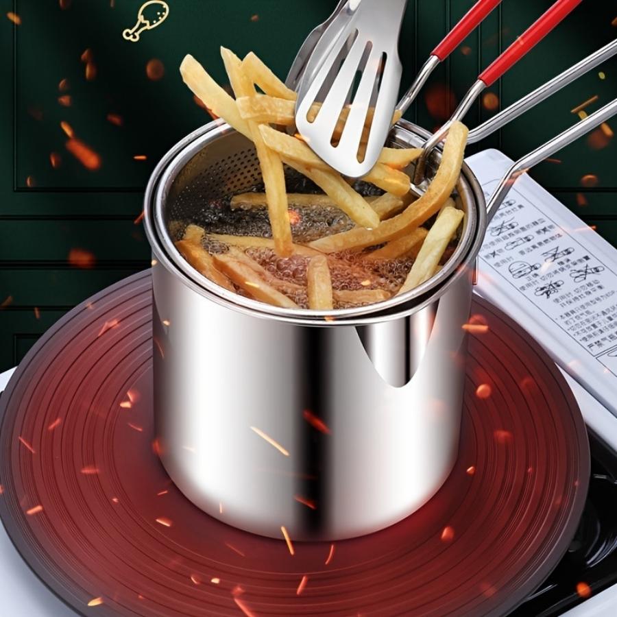 Compact Stainless Steel Deep F - Home Cooking Utensils avaliação e preço