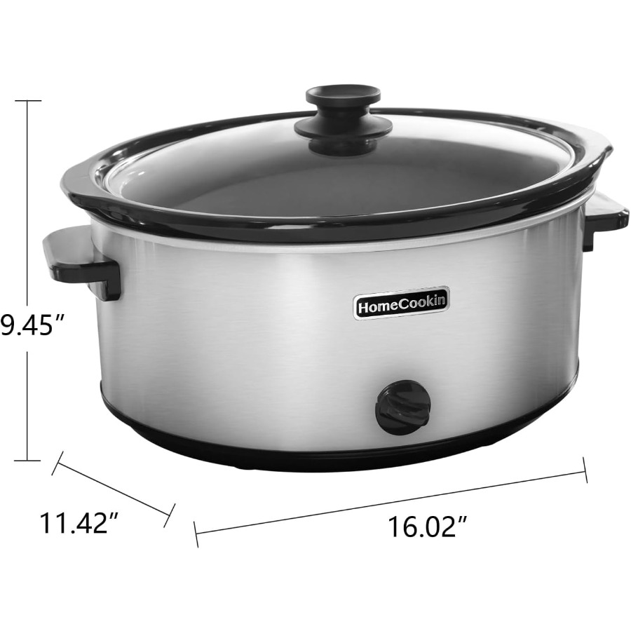 7 Quart Oval Manual Slow Cooke - Home Cooking Meal avaliação e preço