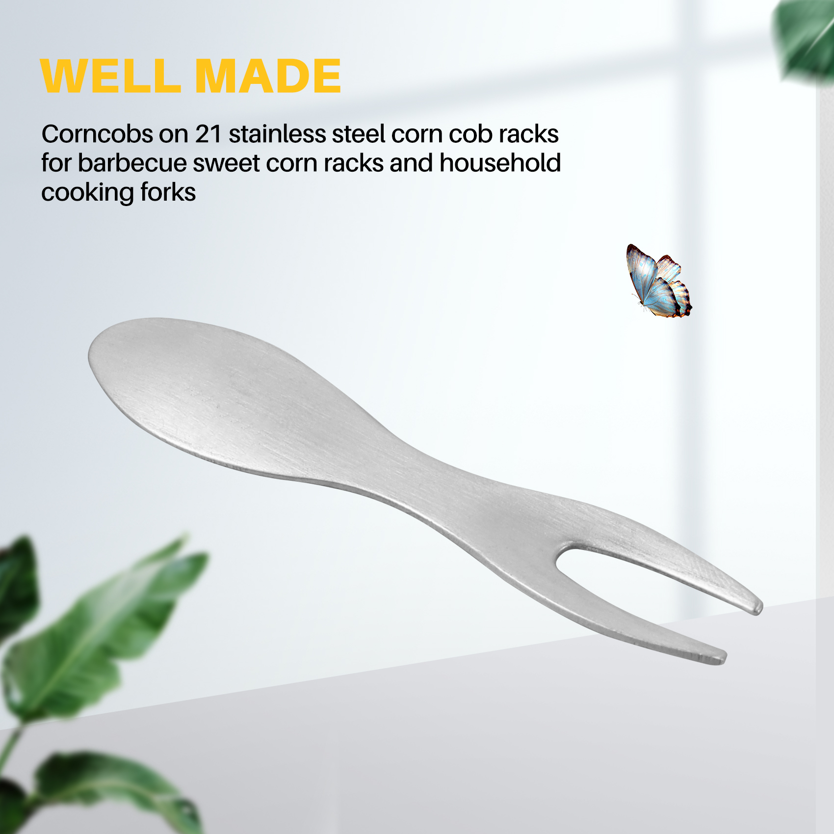 Corn Holders Set Of 21 Stainle - Home Cooking On avaliação e preço