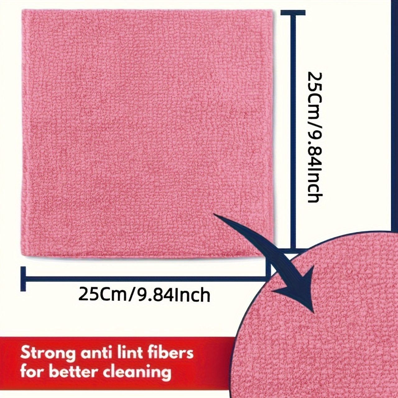 1-50Pcs Light Pink Microfiber  - Home Cooking Utensils avaliação e preço