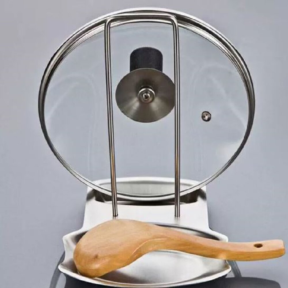 Stainless Steel Pot Lid Holder - Home Cooking Utensils avaliação e preço