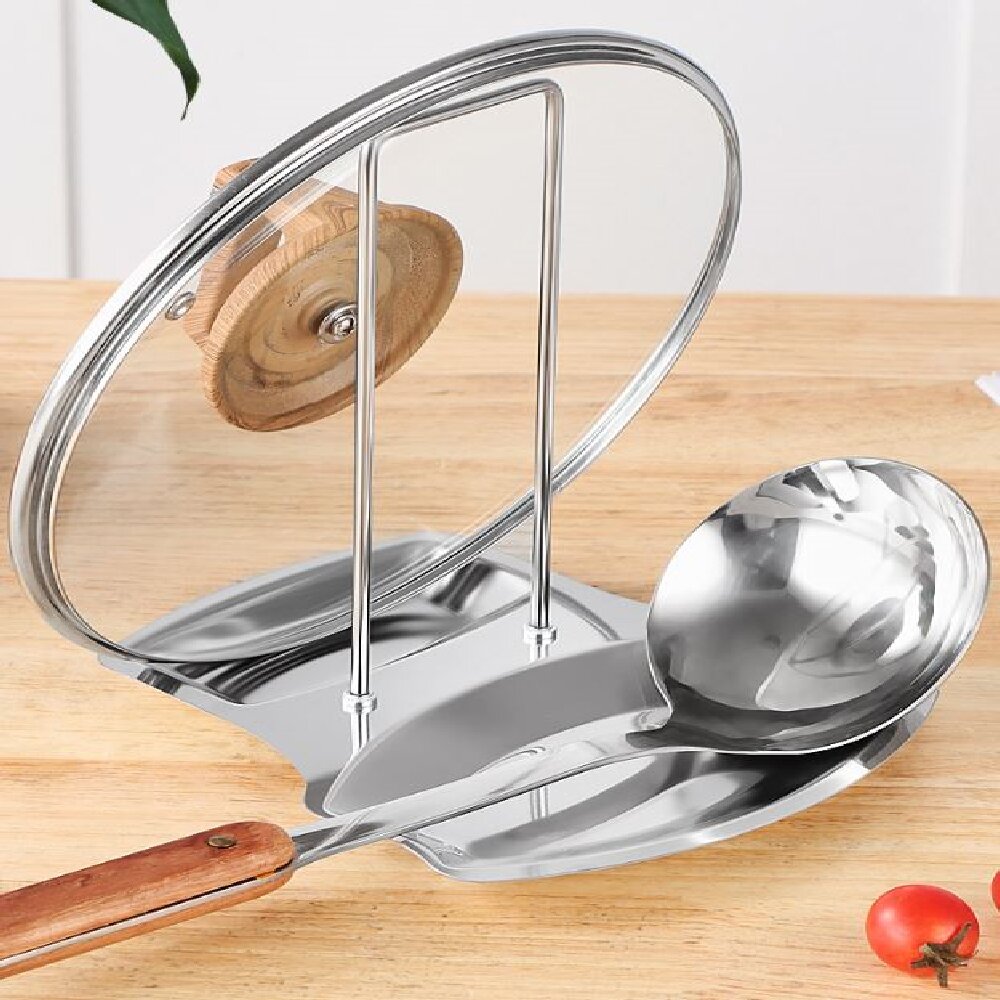 Stainless Steel Pot Lid Holder - Home Cooking Utensils avaliação e preço