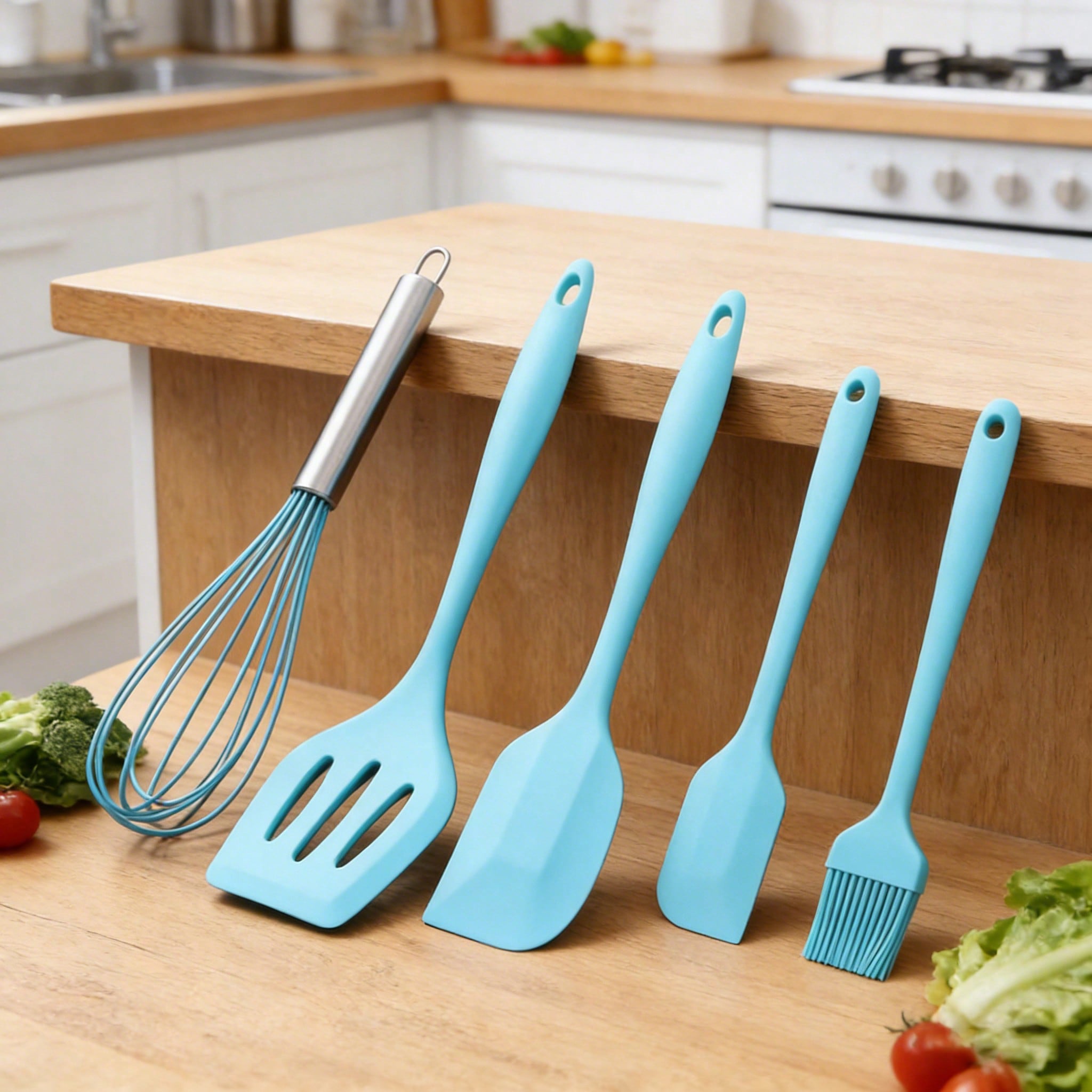 Silicone Cooking Utensils Set, - Home Cooking Utensils avaliação e preço