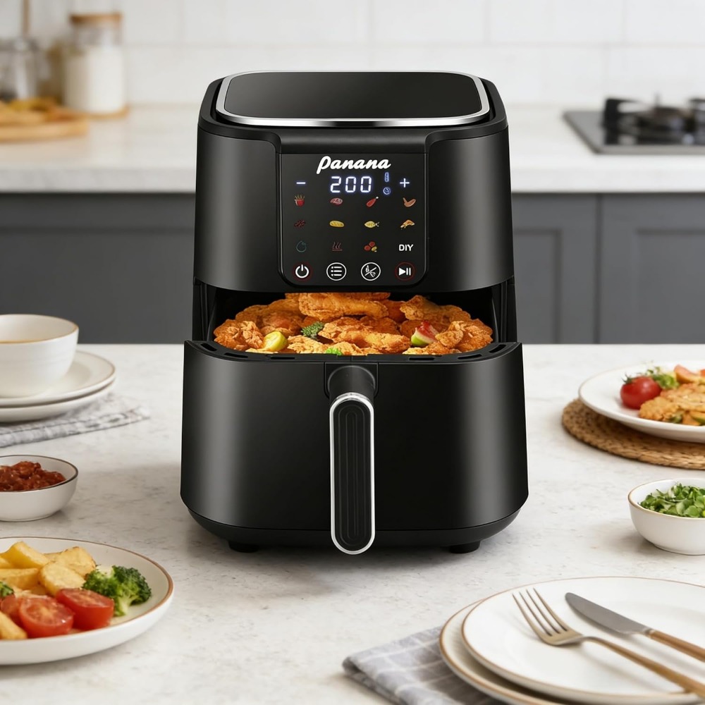 Large 6Qt Oil Free Airfryer Ov - Home Cooking Meal avaliação e preço