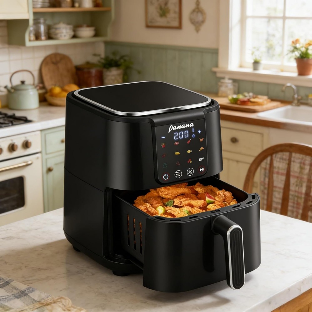 Large 6Qt Oil Free Airfryer Ov - Home Cooking Meal avaliação e preço