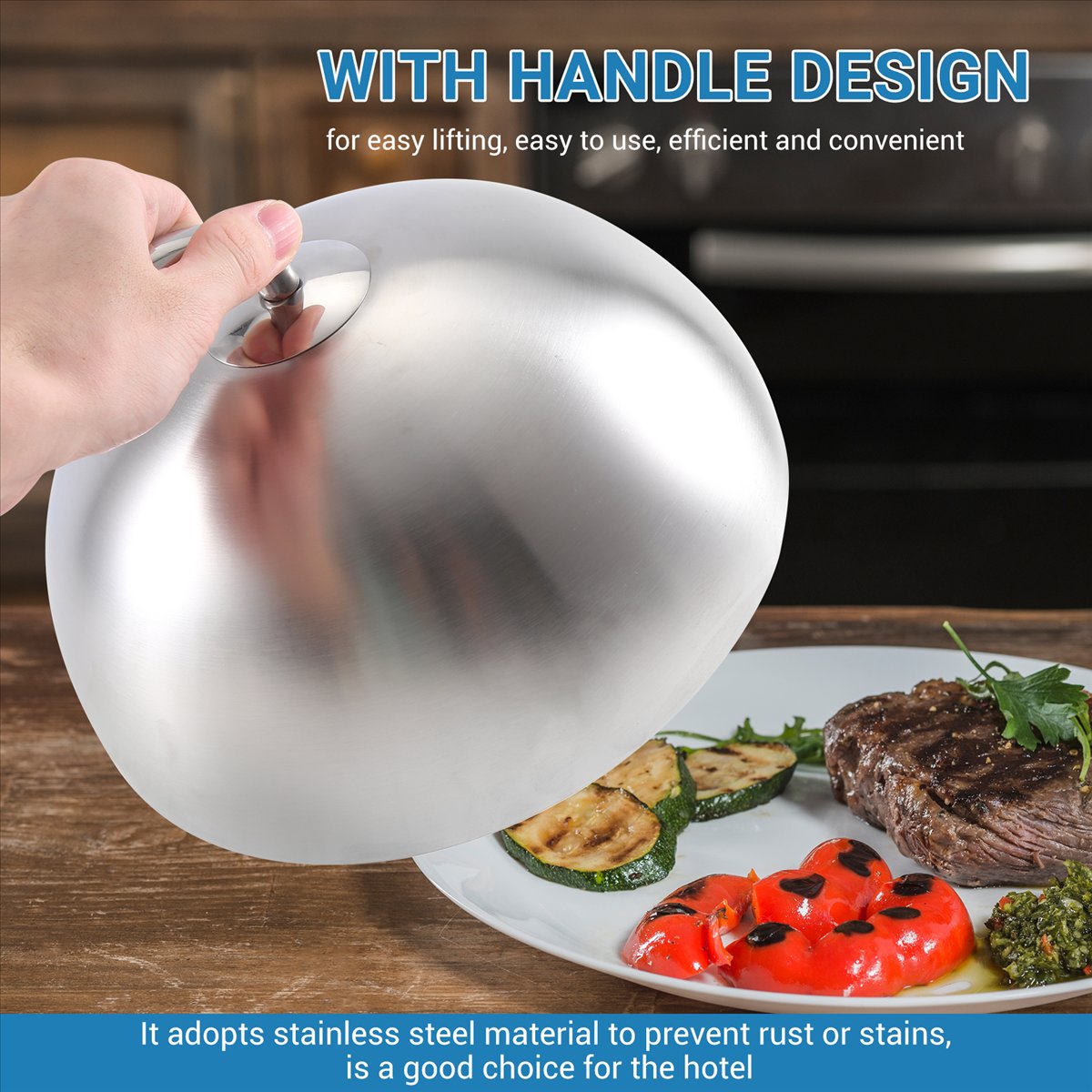1Pcs 24cm Stainless Steel Stea - Home Cooking Meal avaliação e preço