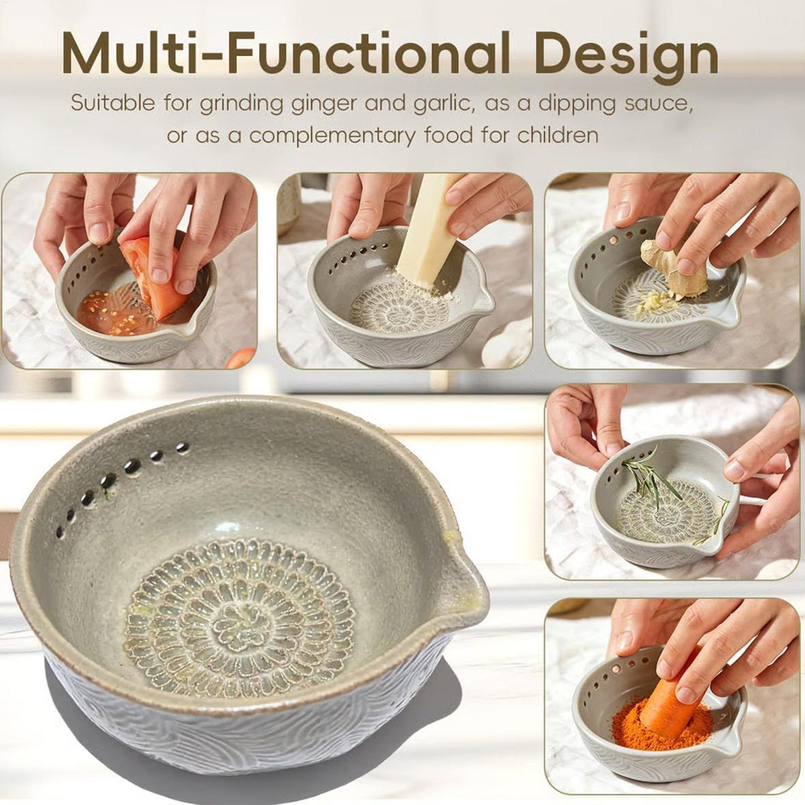 Grater Plate Ceramic Grinder B - Home Cooking Meal avaliação e preço